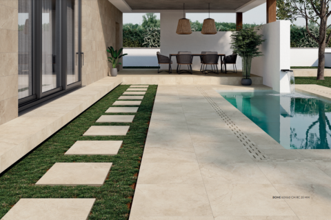 Carrelage terrasse dalle sur plot 60x60 et 60x90 20mm beige Sols en Stock