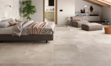 Carrelage taupe effet béton 45x45 à Roanne 42 Loire Sols en Stock